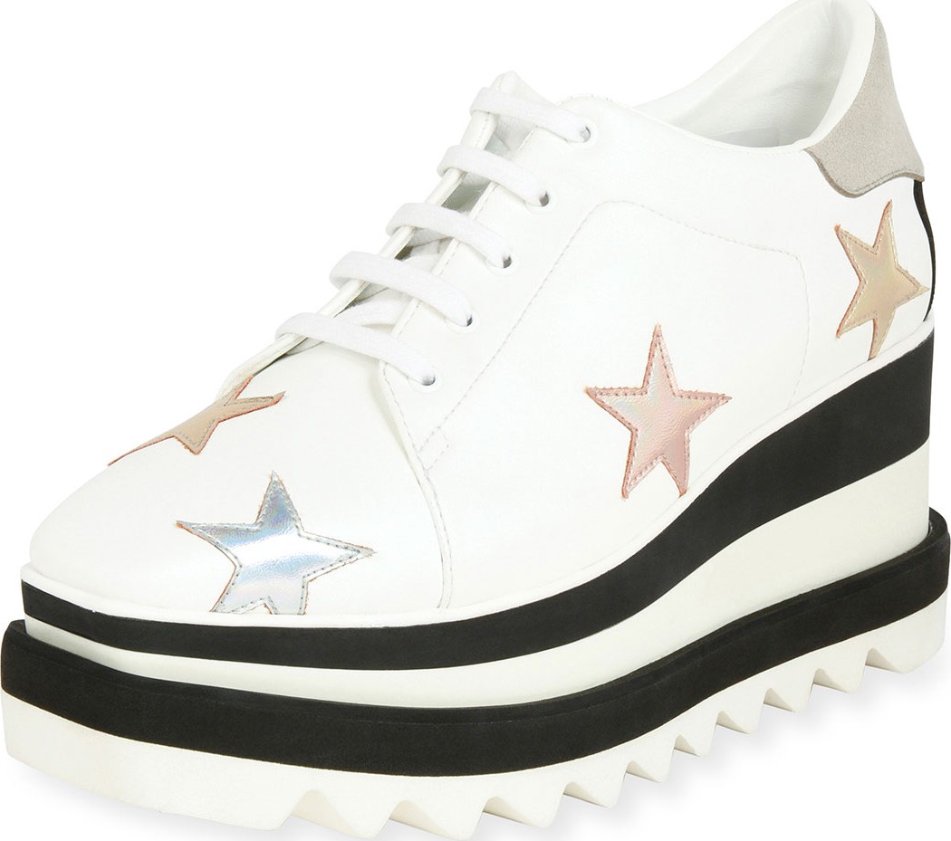 Stella McCartney Elyse Stars Platform Sneaker