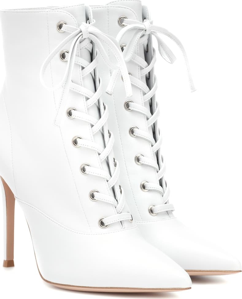 Gianvito Rossi Exclusive to Mytheresa – Lace-up leather ankle boots