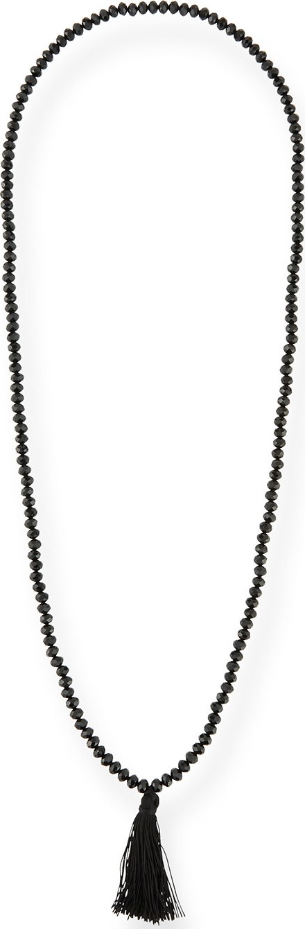 Masai Adelphe Jet Bead Tassel Necklace