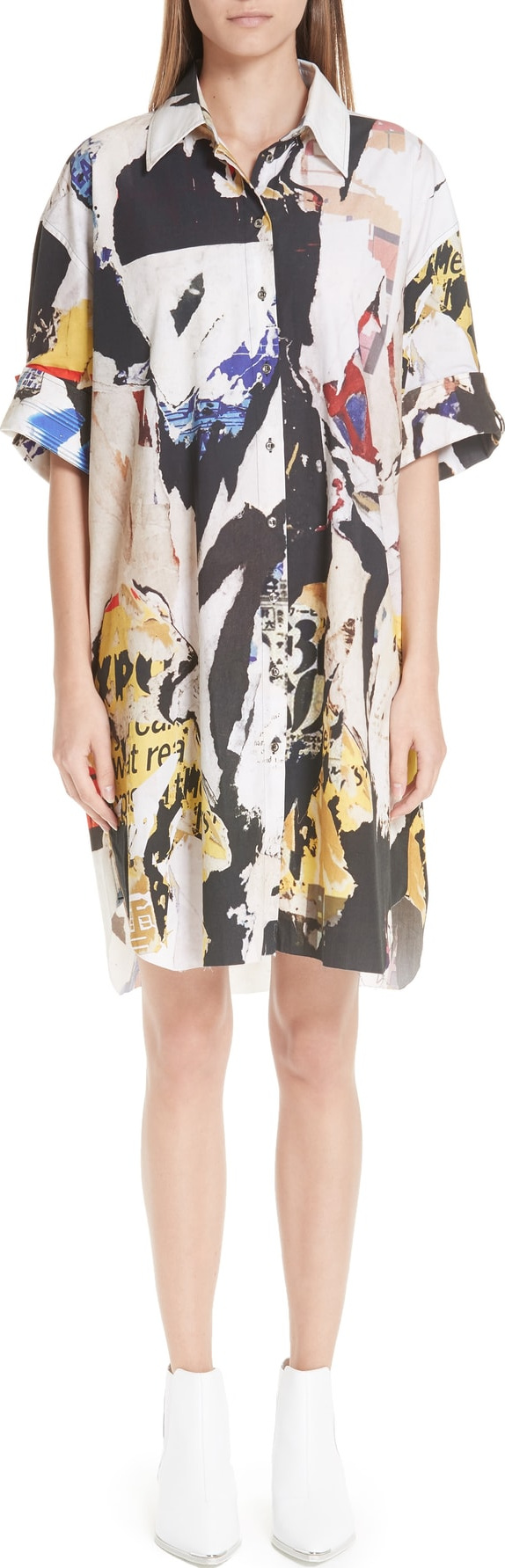 Marques'Almeida Marques'Almeida Oversize Print Shirt