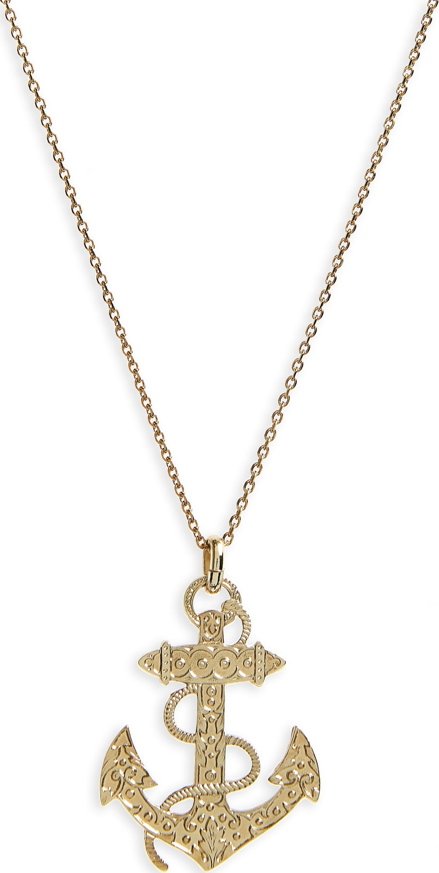 Saint Laurent Anchor Pendant Necklace
