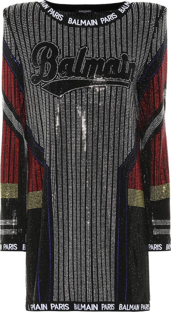 Balmain Embellished minidress