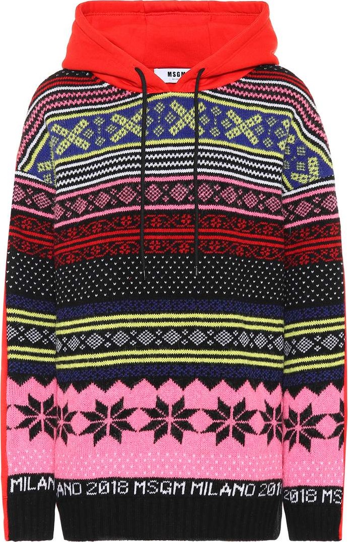 MSGM Cotton-jersey hoodie