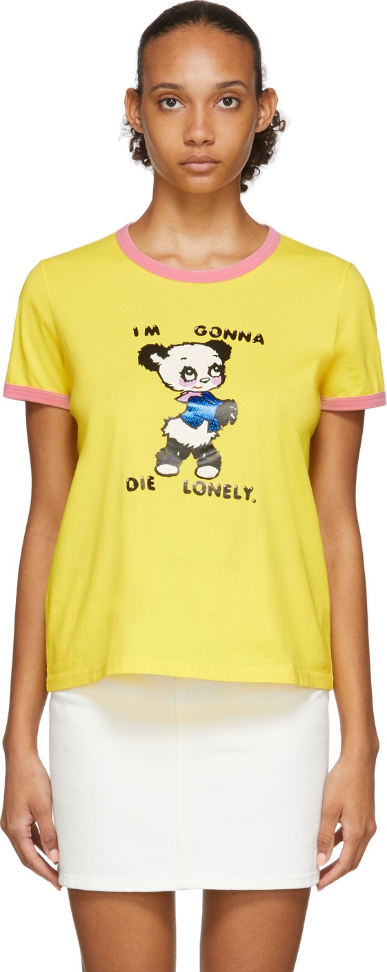 MARC JACOBS Yellow Magda Archer Edition 'The Collaboration' T-Shirt