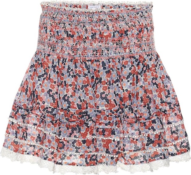 Poupette St Barth Exclusive to Mytheresa – Galia floral cotton miniskirt