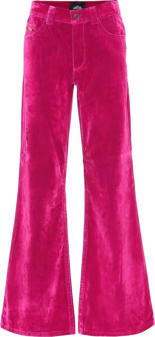 MARC JACOBS High-rise flared velveteen jeans