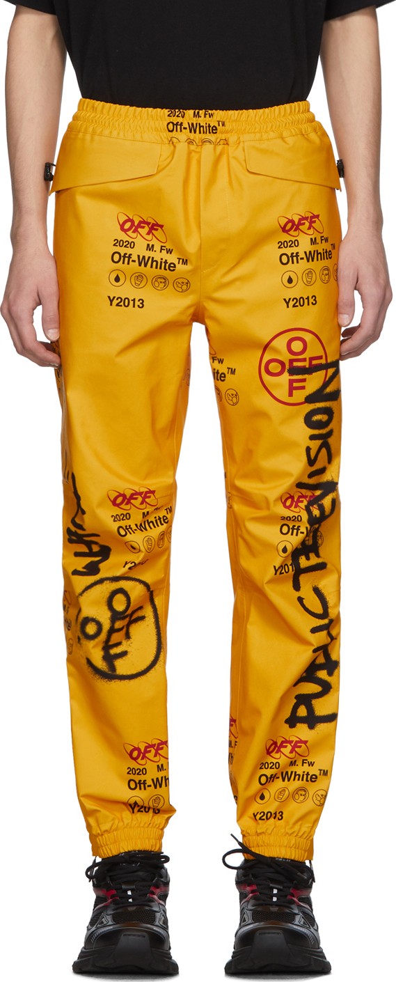 Off White Yellow Goretex Lounge Pants