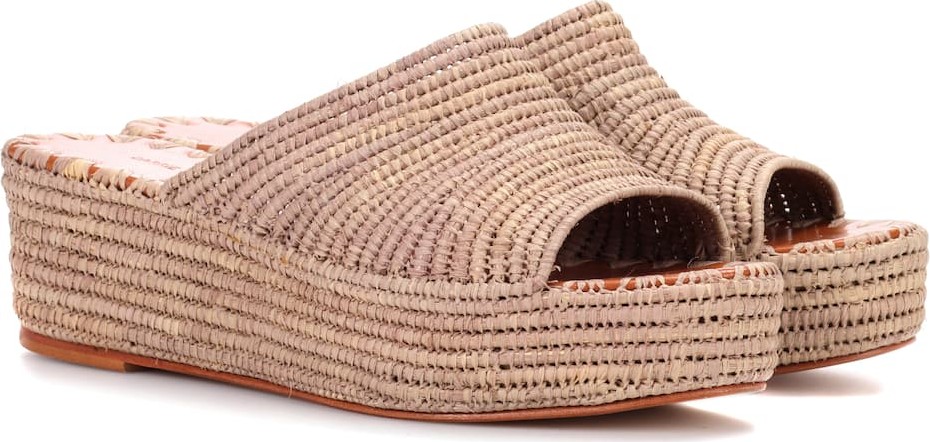 Carrie Forbes Woven platform sandals