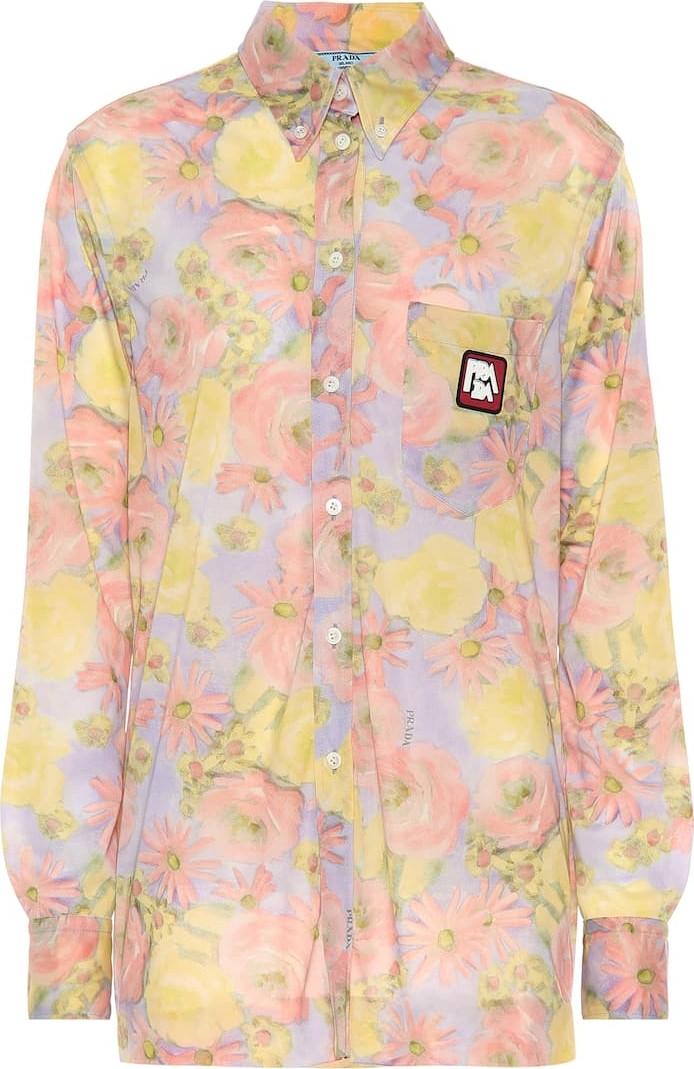 Prada Floral crêpe shirt