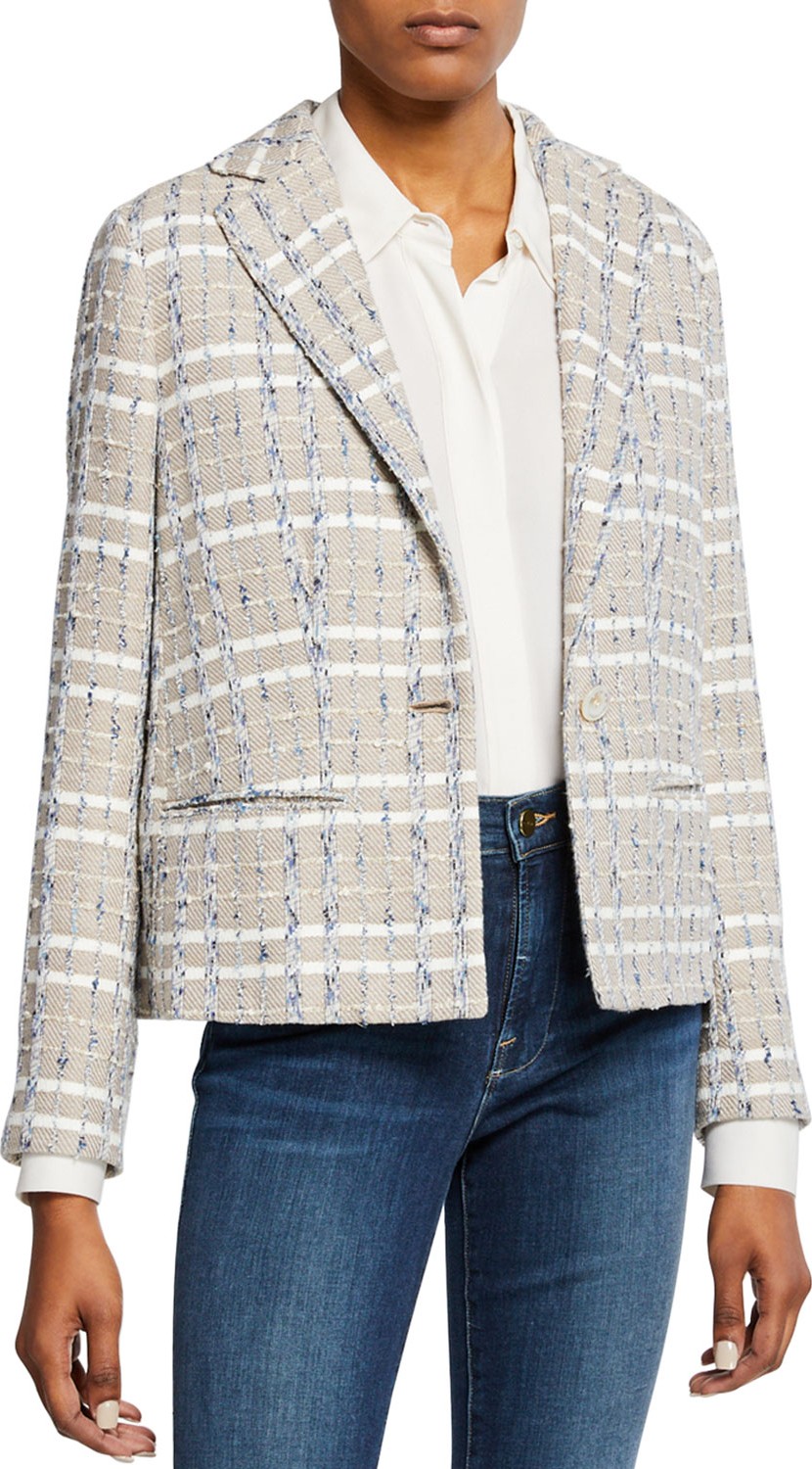 Kiton Striped Tweed Jacket