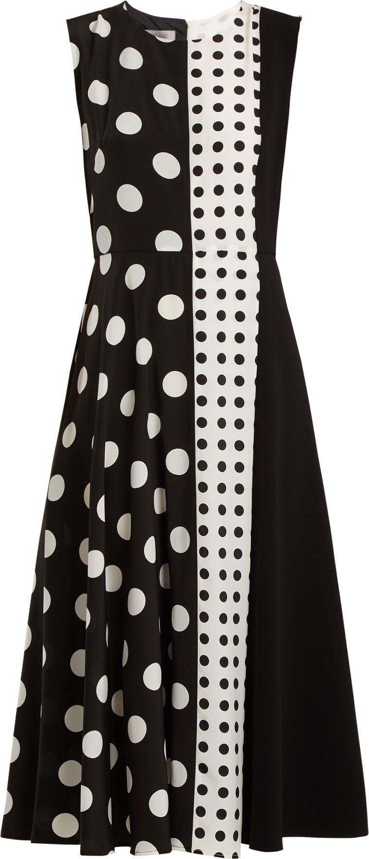 Sportmax Spot panel mid-length A-line dress