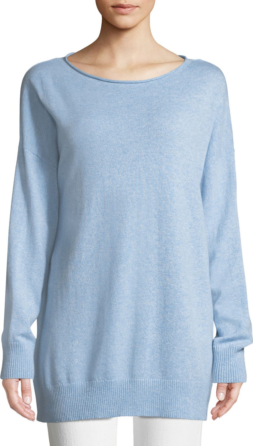 Lafayette 148 New York Cashmere Relaxed Pullover Sweater