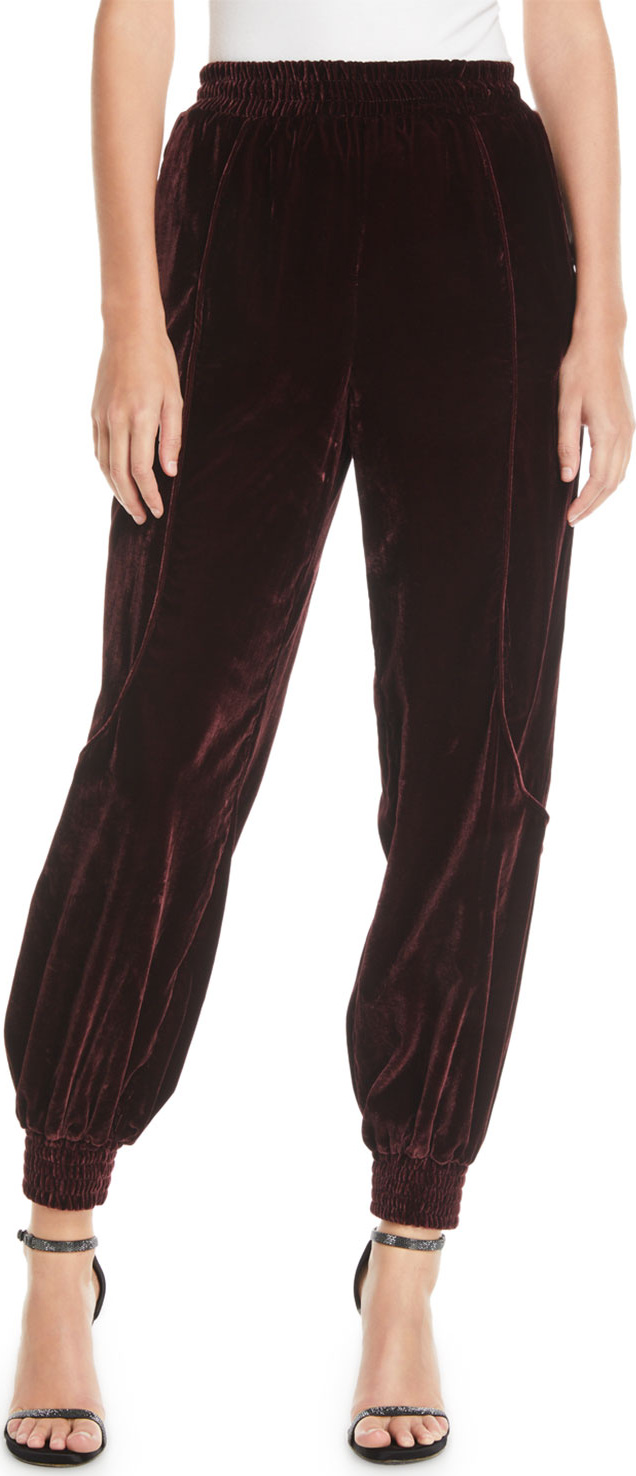 7 For All Mankind Velvet Jogger Track Pants