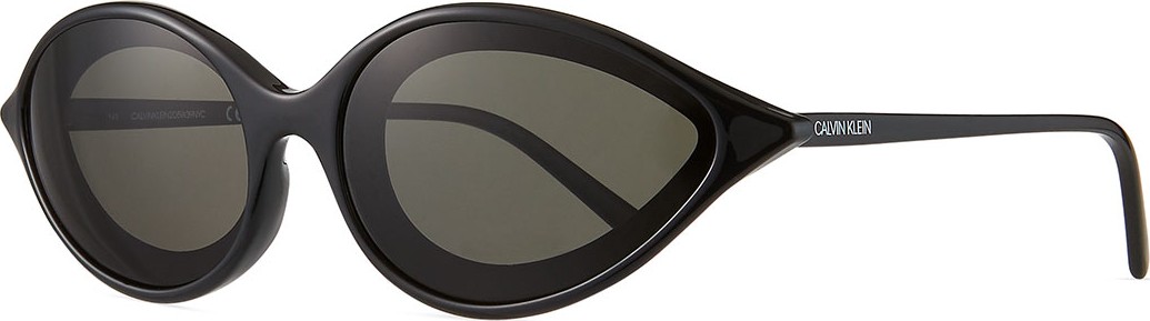 Calvin Klein 205W39NYC Acetate Oval Sunglasses