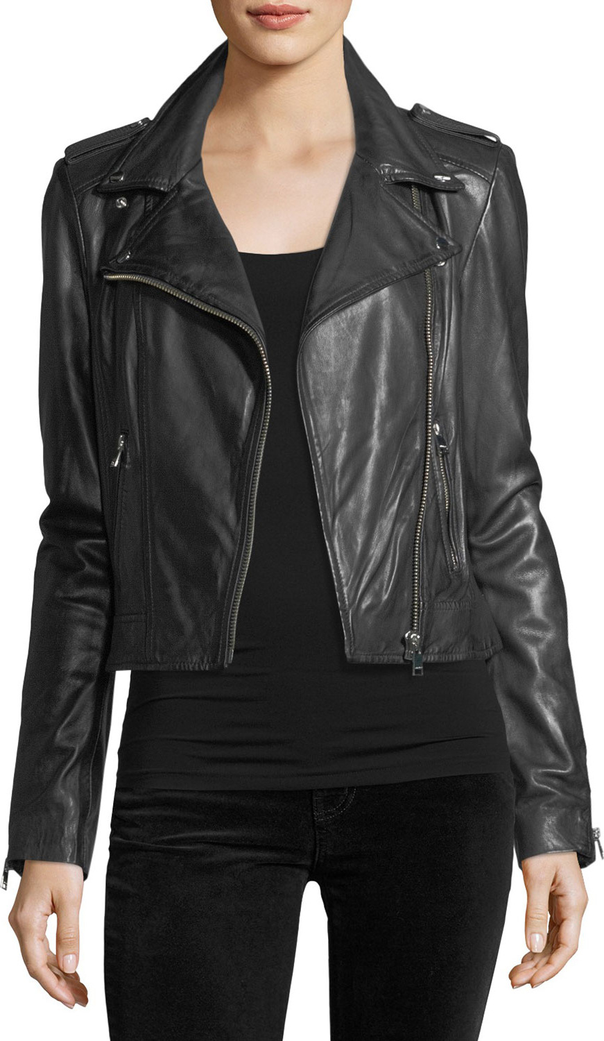 LAMARQUE Classic Leather Biker Jacket