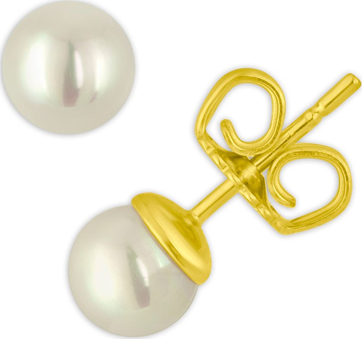 Majorica White Simulated Pearl Stud Earrings, 6mm