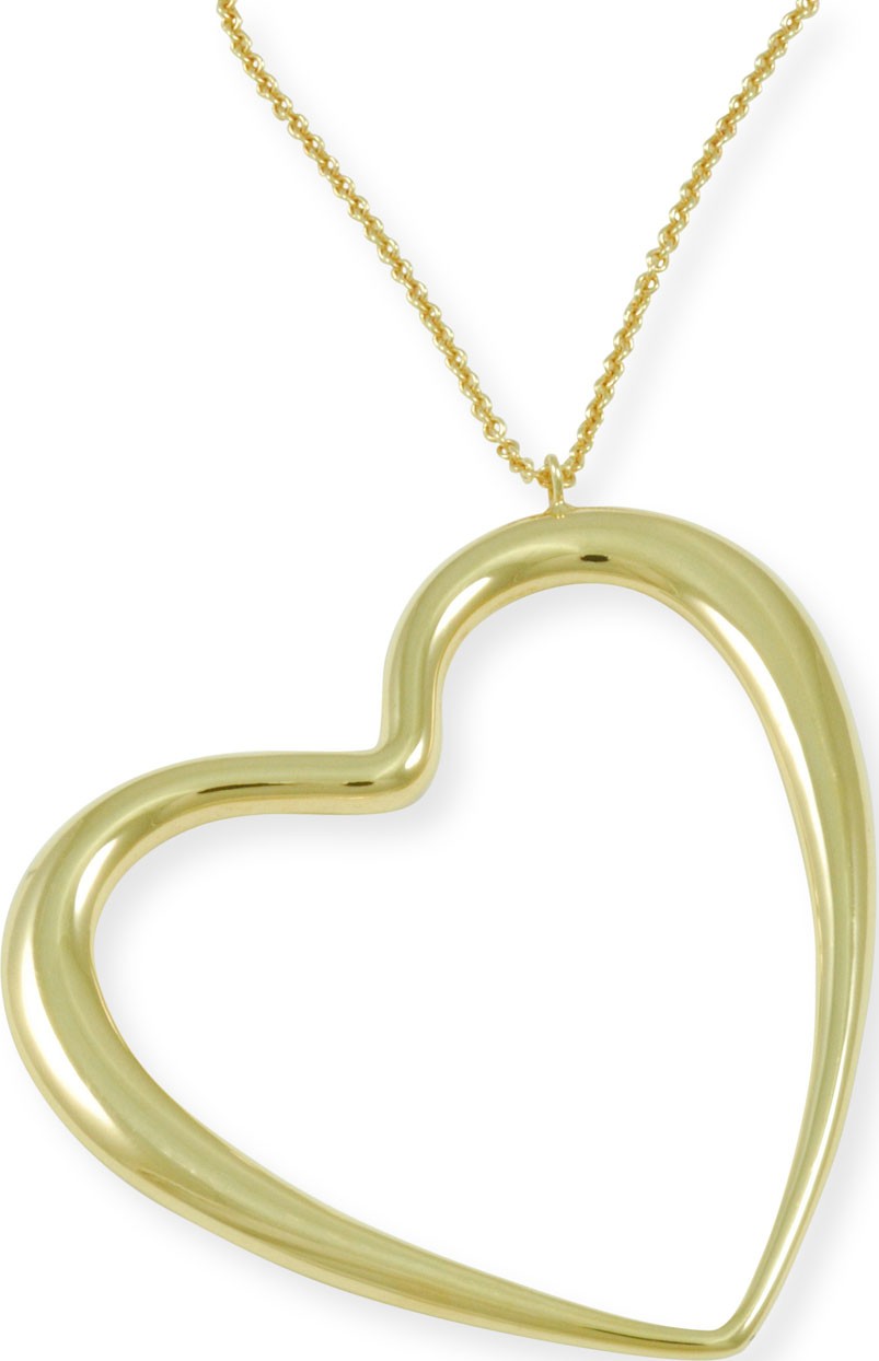 Alberto Milani 18k Graduated Oversize Heart Pendant Necklace