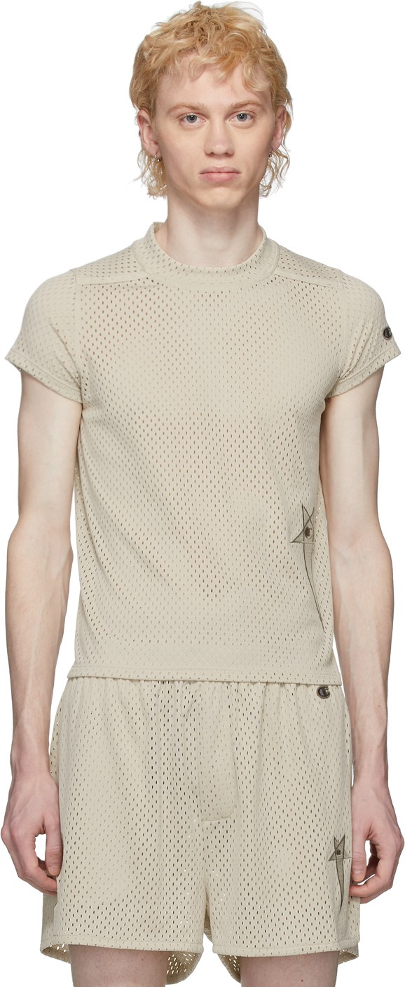 Rick Owens Off-White Champion Edition Mesh Small Level T-Shirt