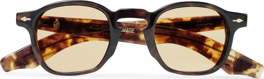 Jacques Marie Mage Zepherin Havana D-Frame Tortoiseshell Acetate Sunglasses