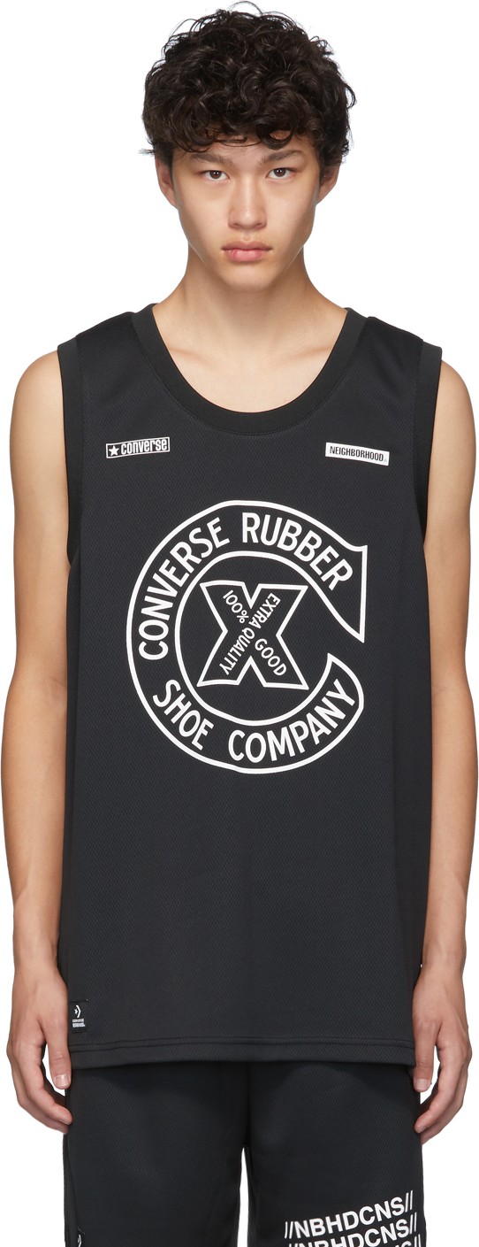 Neighborhood Black Converse Edition Mesh Tank Top