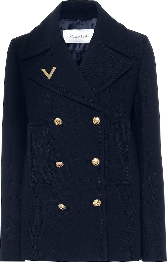 Valentino Double-breasted wool coat