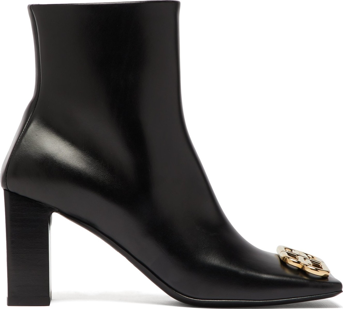 Balenciaga Double Square logo-embellished leather boots