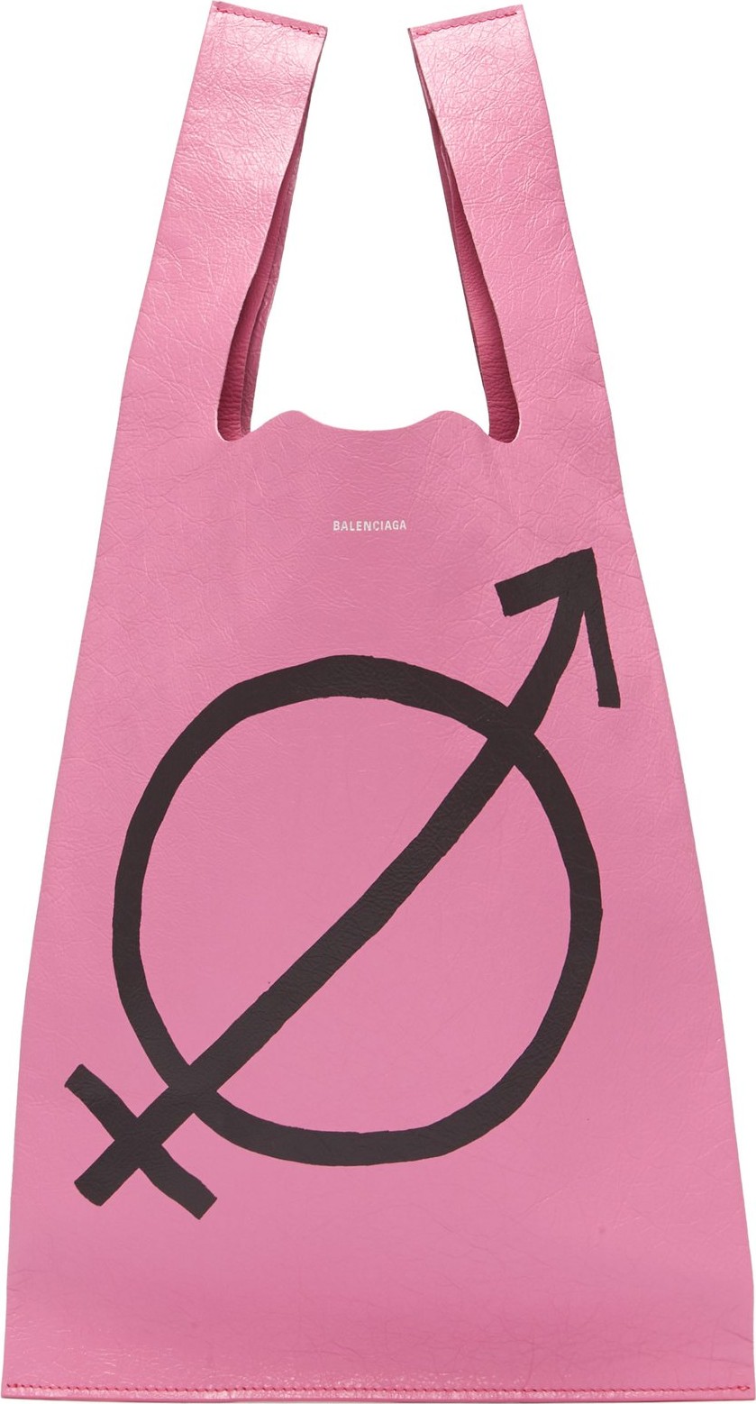 Balenciaga Gender Neutral-print leather tote