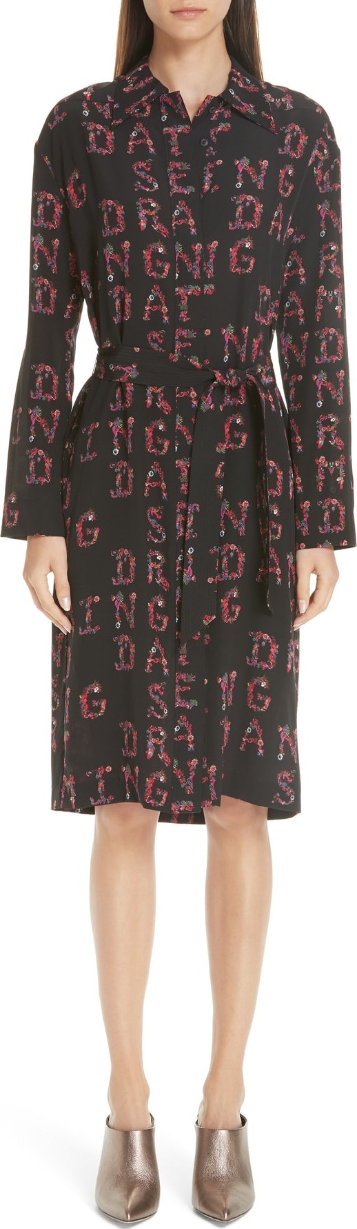 Etro Dancing Print Silk Dress