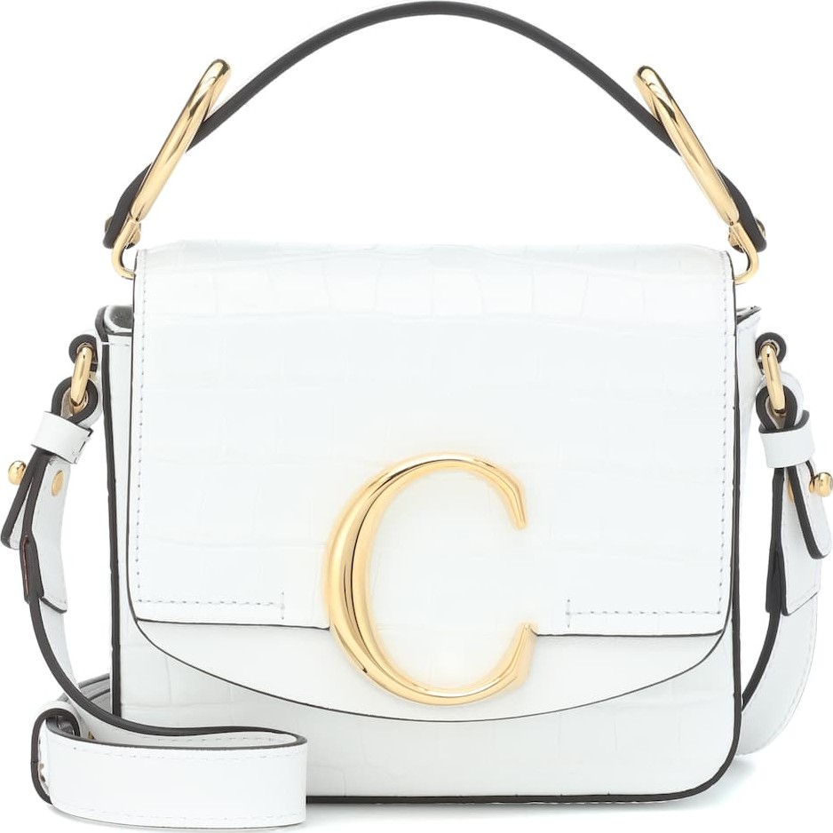 Chloe Chloé C Mini leather shoulder bag