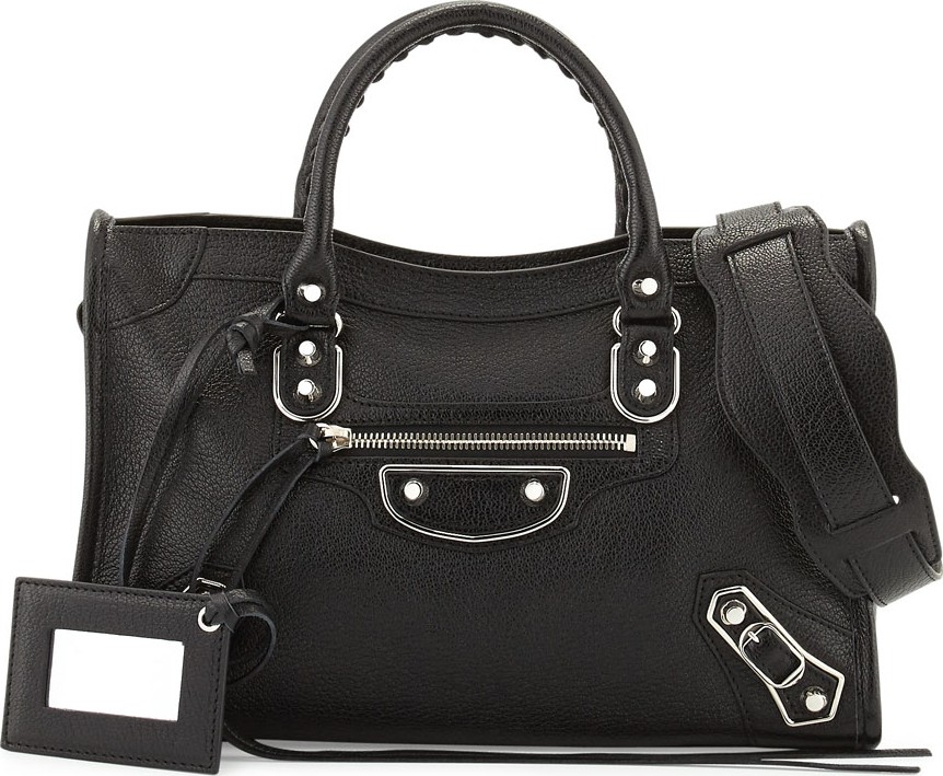 Balenciaga Classic City Small Metallic Edge Satchel Bag