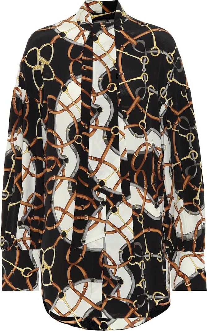 Rokh Printed silk blouse