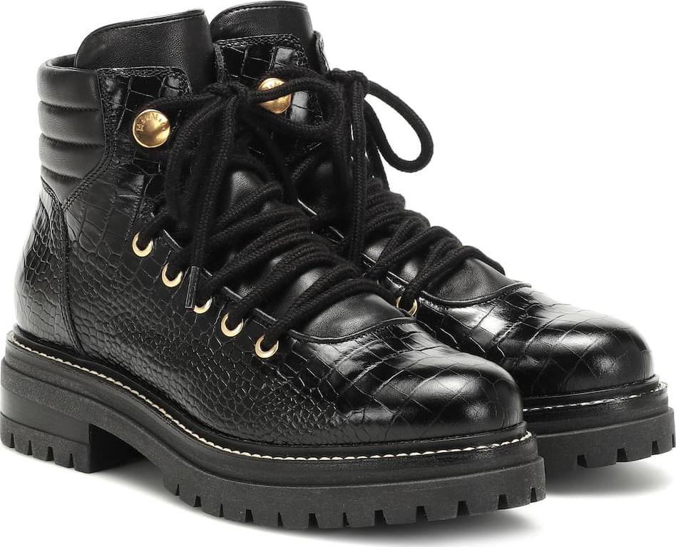 Max Mara Harvey leather ankle boots