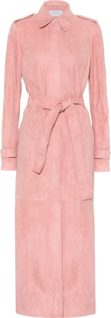 Gabriela Hearst Ruflo suede trench coat