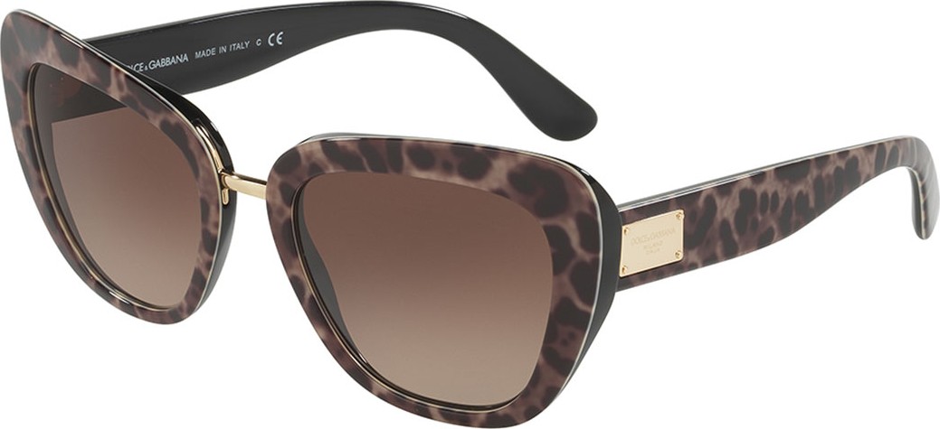 Dolce & Gabbana Gradient Squared Cat-Eye Acetate Sunglasses