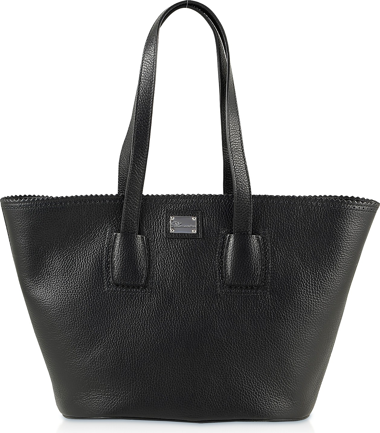 Blumarine Black Tote Bag w/Logo