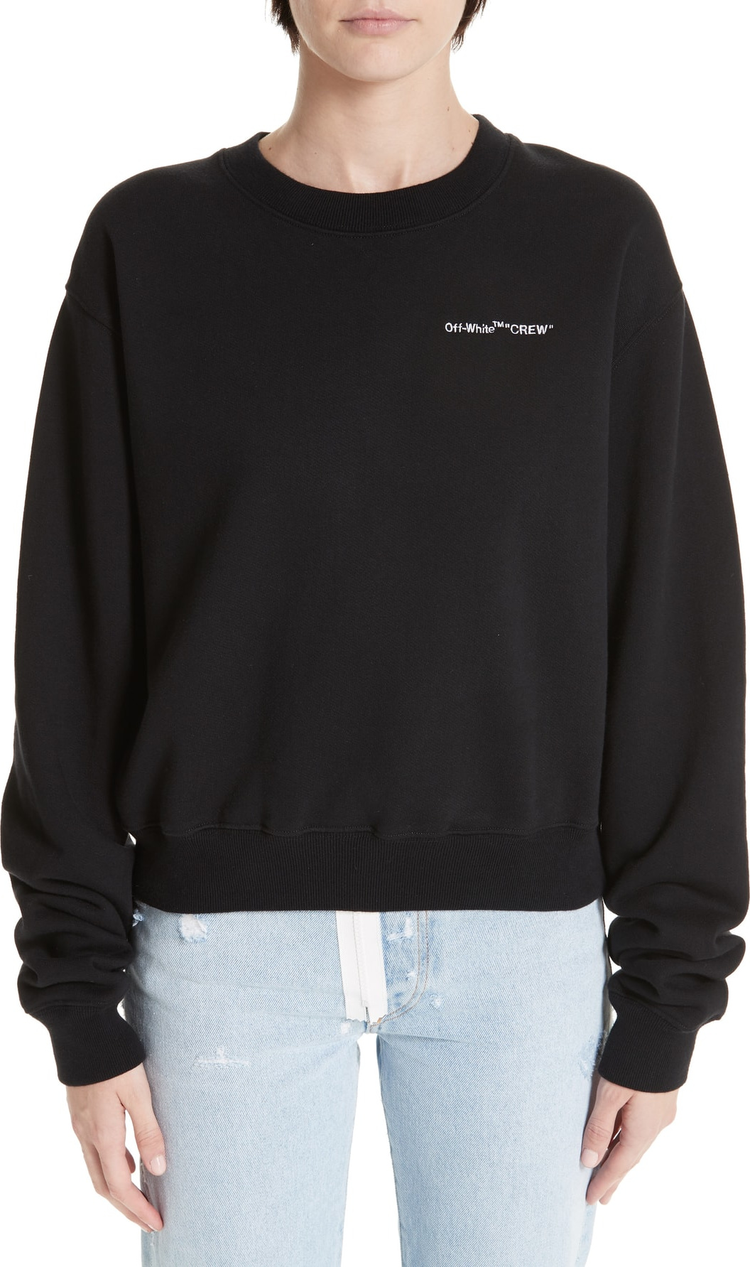 Off White Quotes Casual Crewneck Sweatshirt