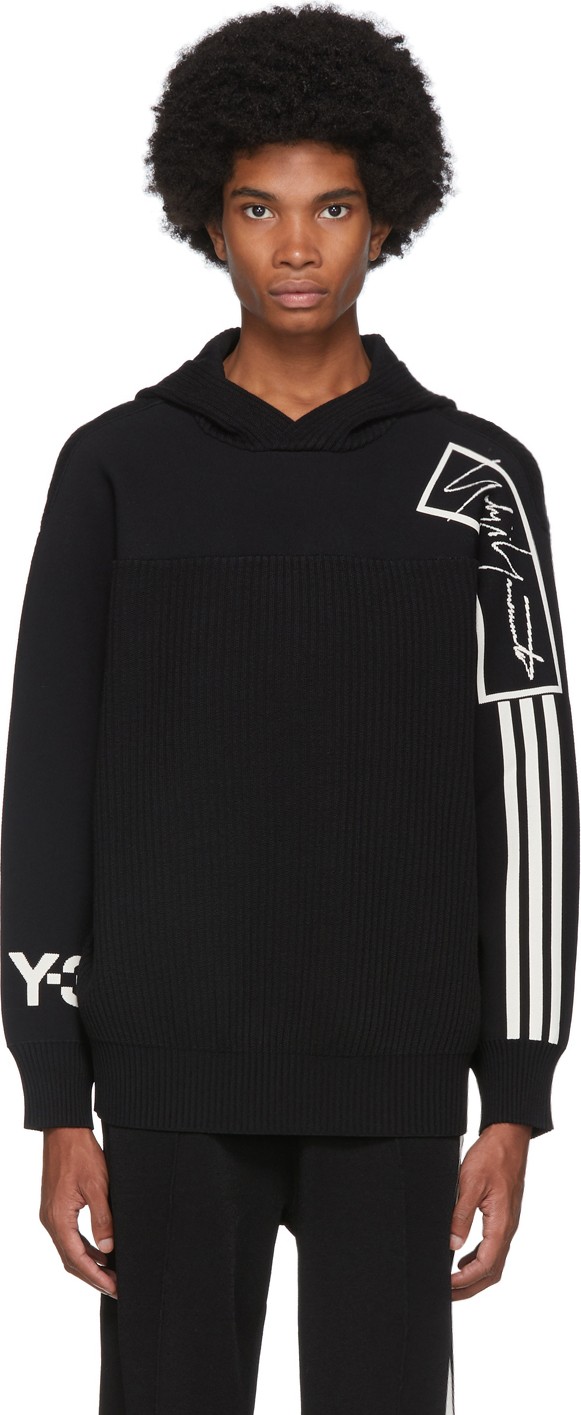 Y-3 Black Tech Knit Hoodie