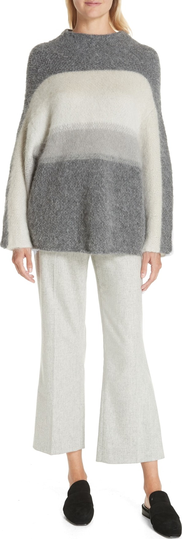 Rag & Bone Holland Stripe Merino Wool & Mohair Blend Sweater