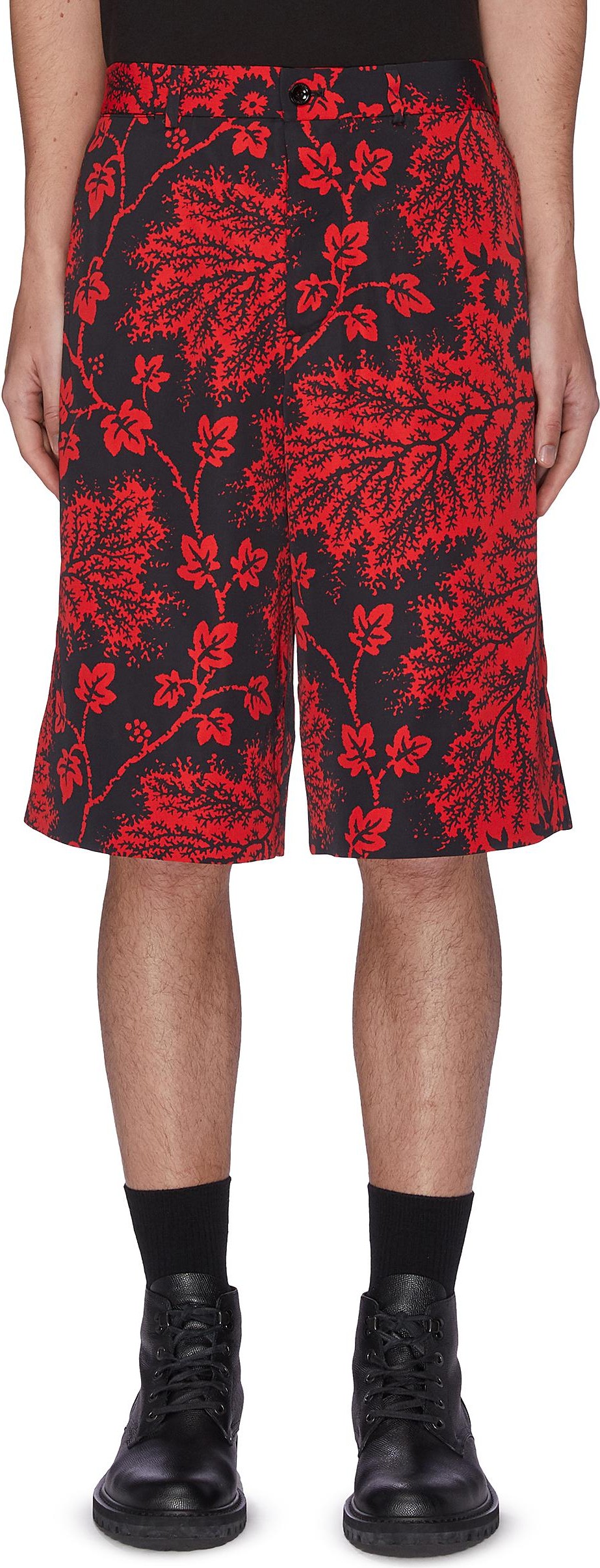 Alexander McQueen Floral Print Shorts