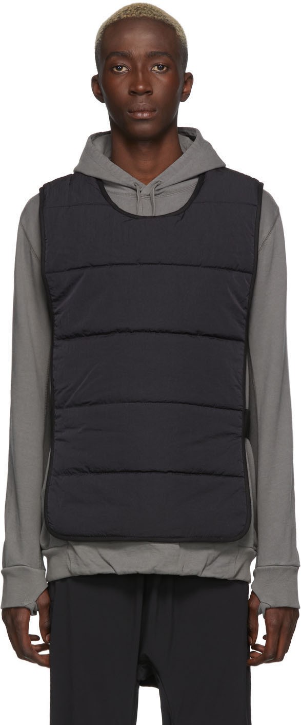 11 By Boris Bidjan Saberi Black Nylon Vest