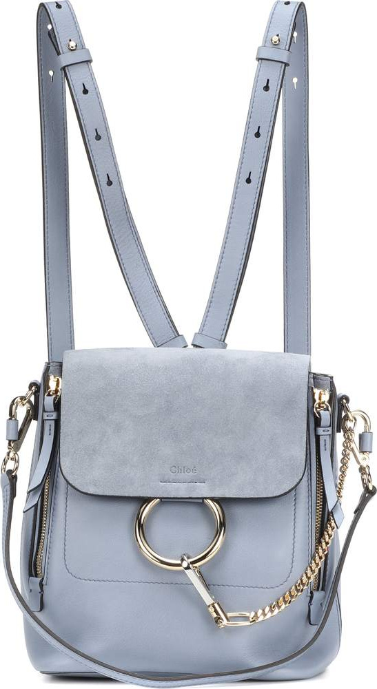 Chloe Faye leather and suede backpack