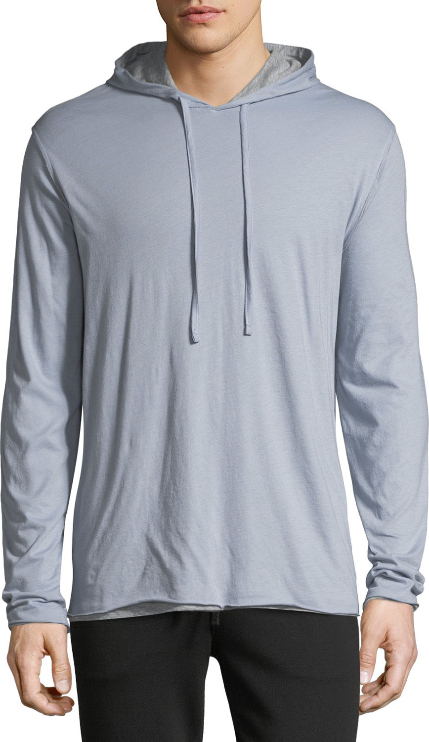 Vince Men's Double-Layer Pullover Hoodie