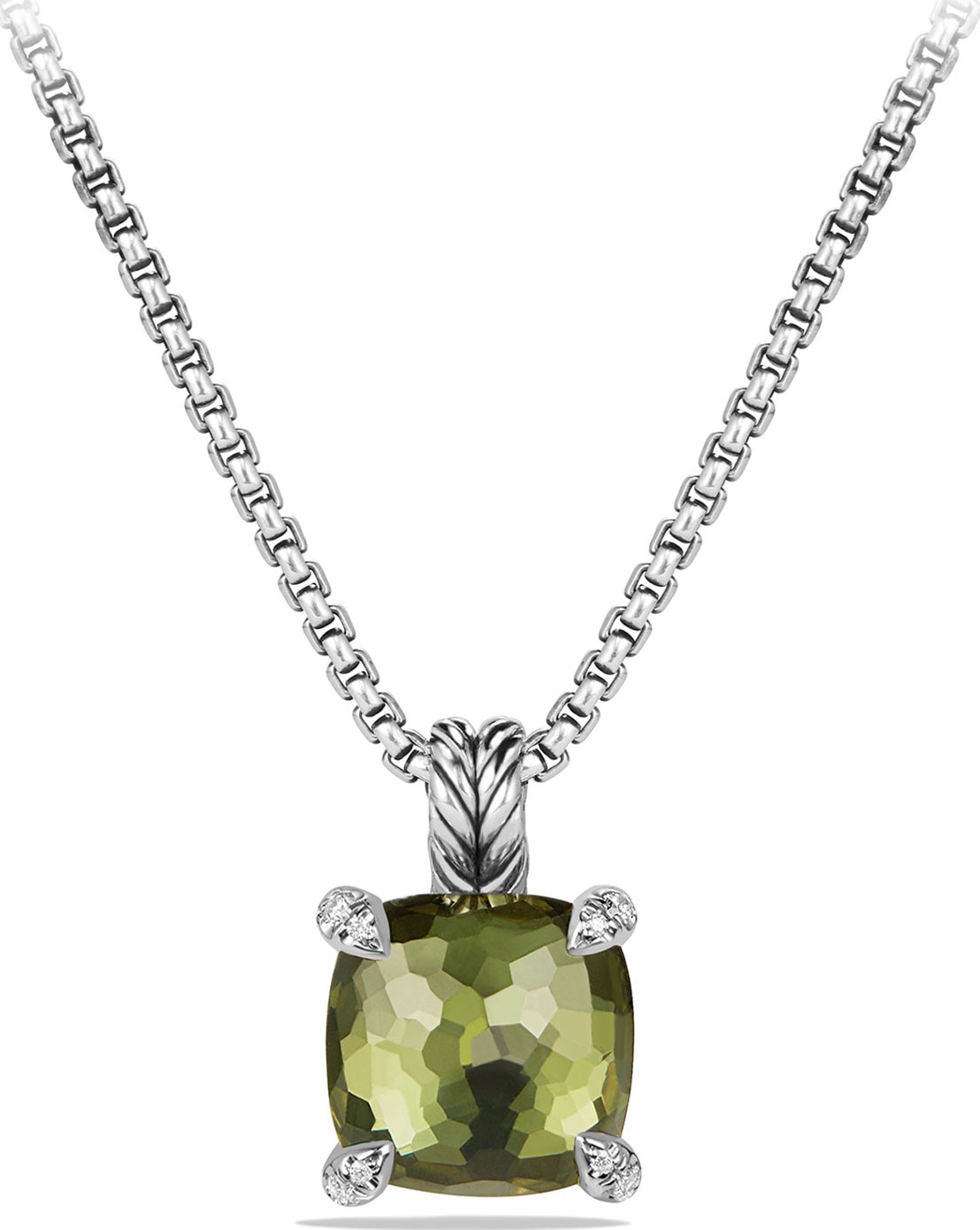 David Yurman 11mm Châtelaine Faceted Pendant Necklace