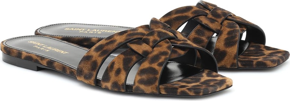 Saint Laurent Tribute Nu Pieds 05 suede sandals