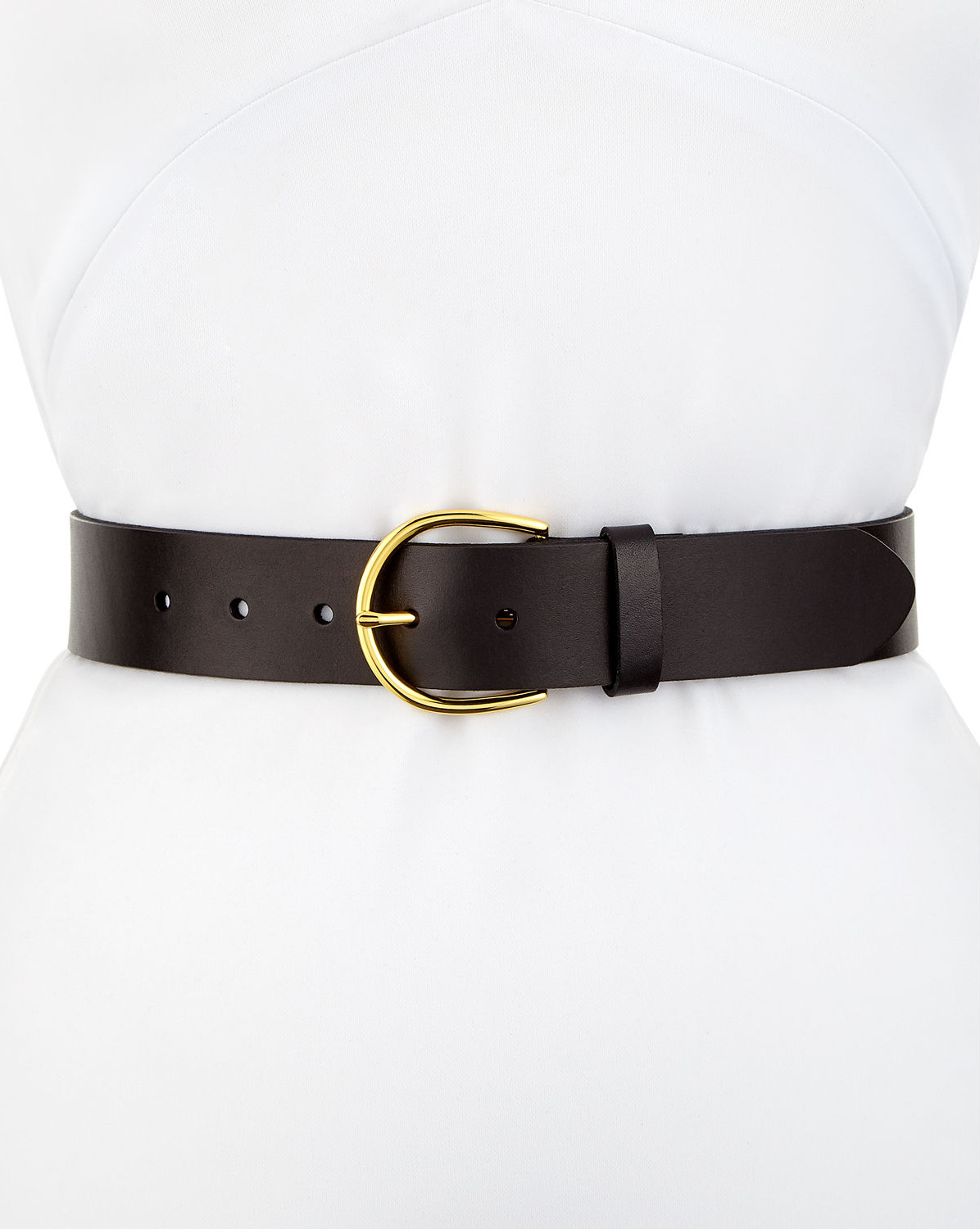 FRAME DENIM U Buckle Leather Belt