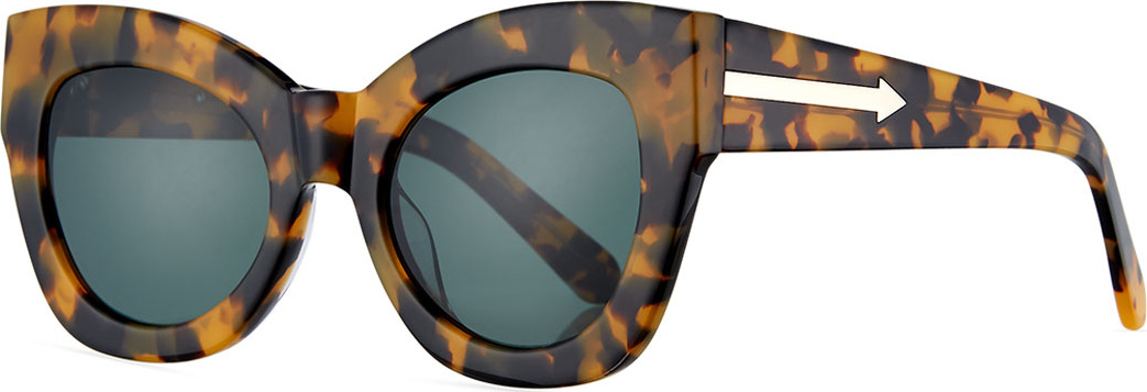 Karen Walker Northern Lights Cat-Eye Sunglasses, Brown