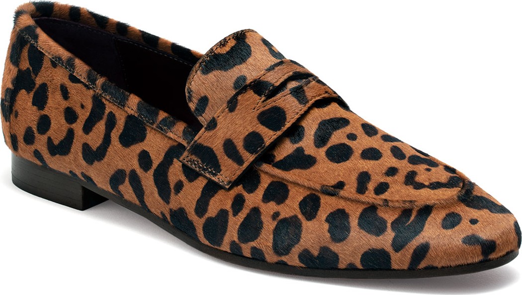 Bougeotte Leopard-Print Calf Hair Loafers