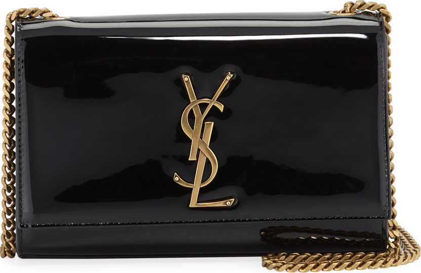 Saint Laurent Kate Monogram YSL Small Patent Leather Crossbody Bag