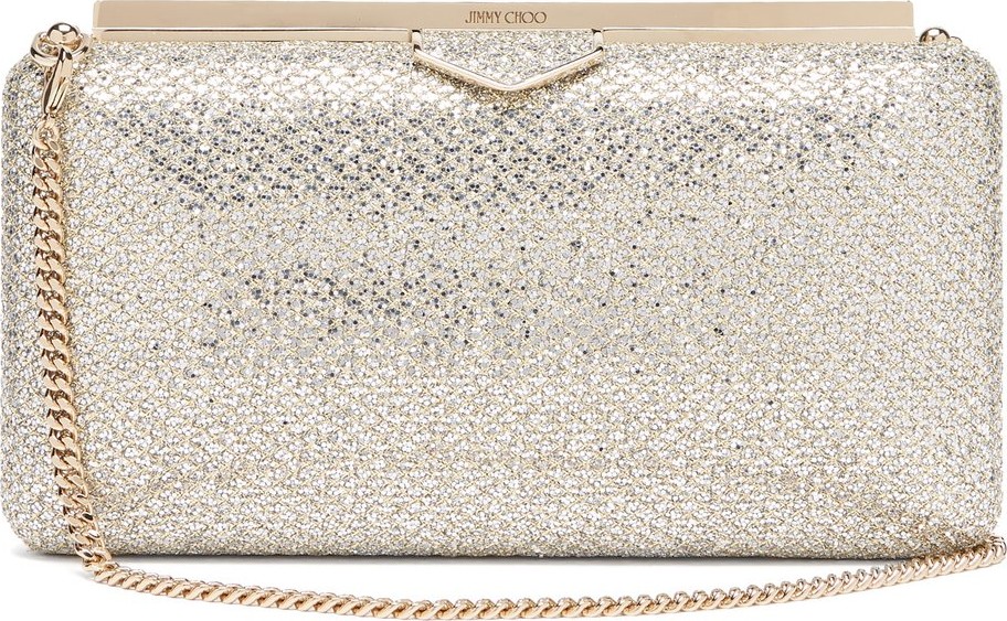 Jimmy Choo Ellipse glittered clutch