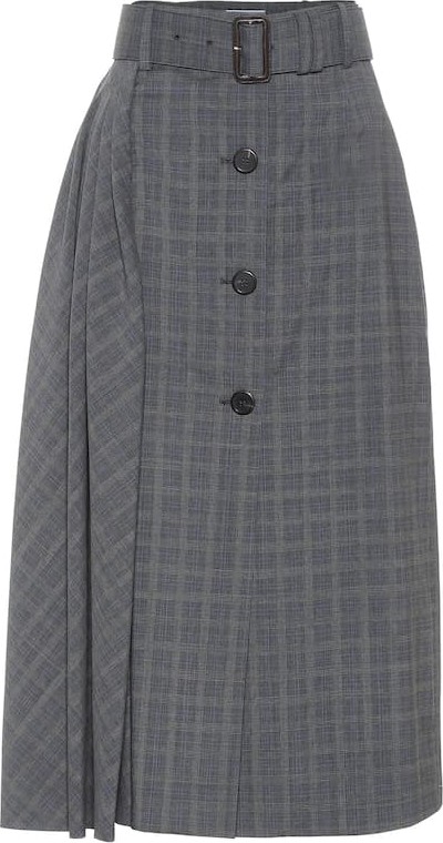 Prada Prince of Wales checked wool skirt